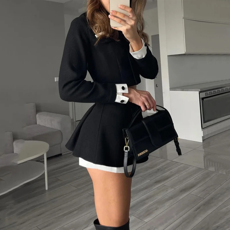 TARUXY Tweed Shorts Skirt Two  - đánh giá và giá Winter Clothing Pk