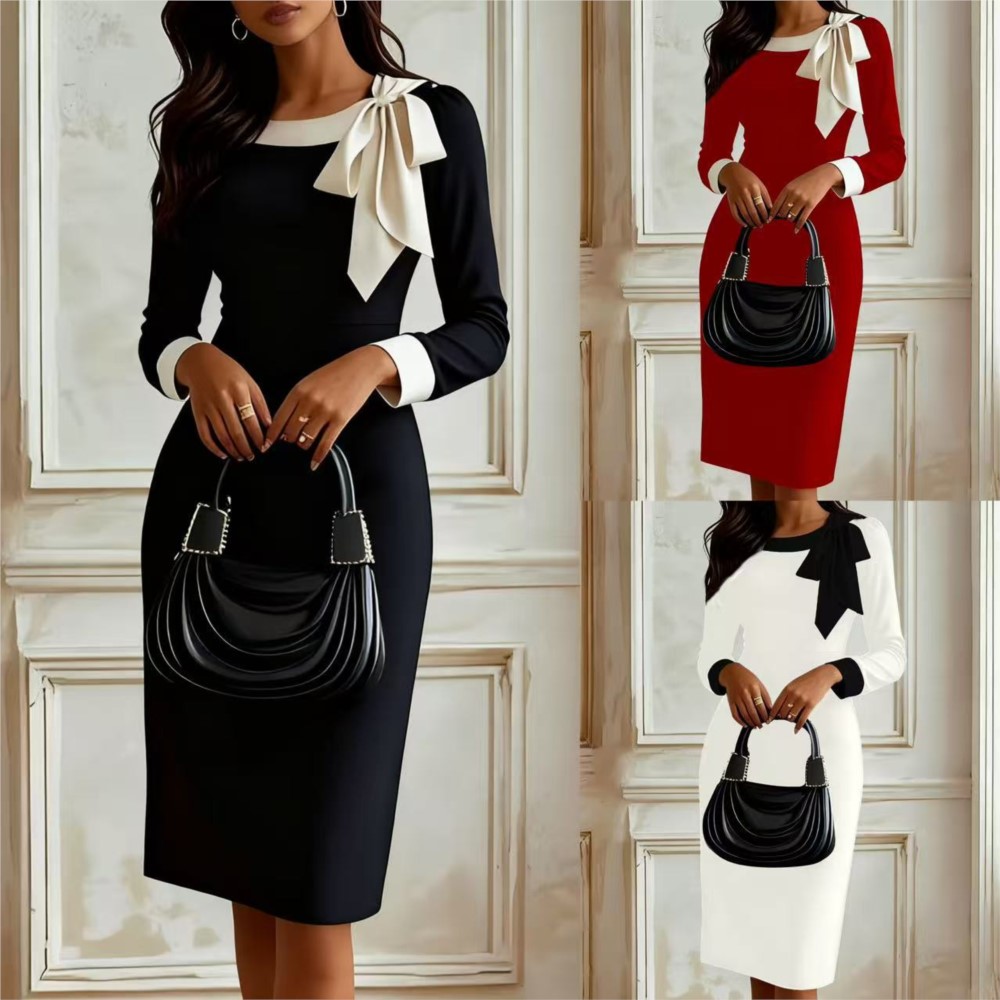 Temperament Women's Dress Slim - đánh giá và giá Winter Clothing Drawing