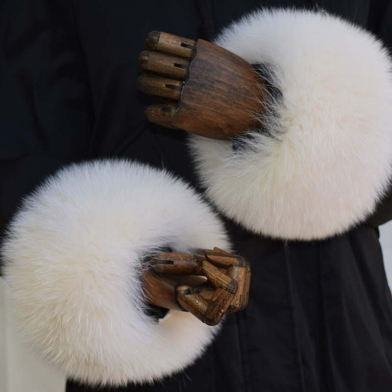 Fox Fur Cuffs For Women Whole  - đánh giá và giá Winter Clothing Pk