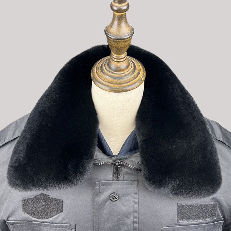 100% Rex Rabbit Fur Collar Men - đánh giá và giá Winter Clothing Pk