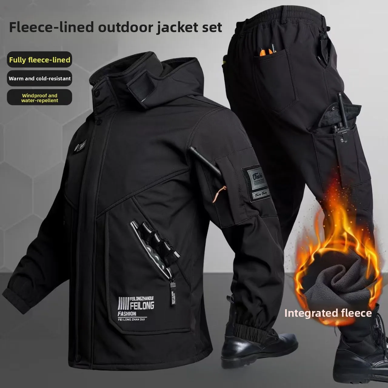 Thickened Fleece Autumn Winter - đánh giá và giá Winter Clothing Pk