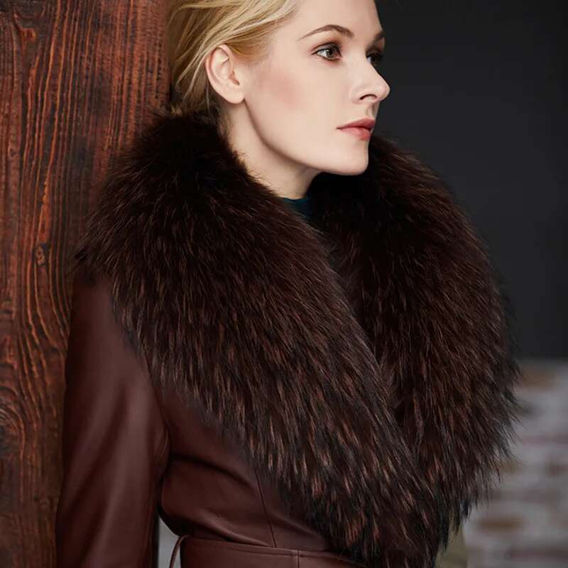 Raccoon Fur Collar Female Wint - đánh giá và giá Winter Clothing Pk